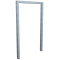 Lean-on hoop made of steel tube | Square tube, 60 x 40 mm | without cross bar | total width: 750 mm | hot-dip galvanized